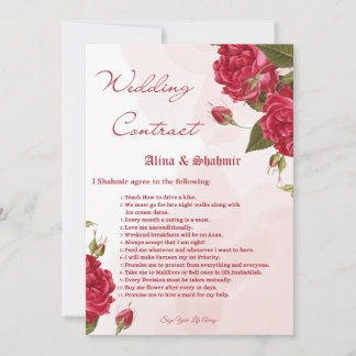 Hochzeitsverträge für Erbgut Einladung