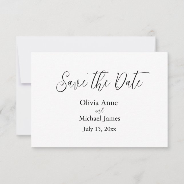 Hochzeitsvorlagen Save the Date (Vorderseite)