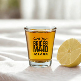 Hochzeitsvorschlag Bridesmaid Gefallen Schnapsglas