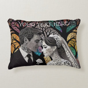 Hochzeitsvorstellungen und Geschenke Dekokissen