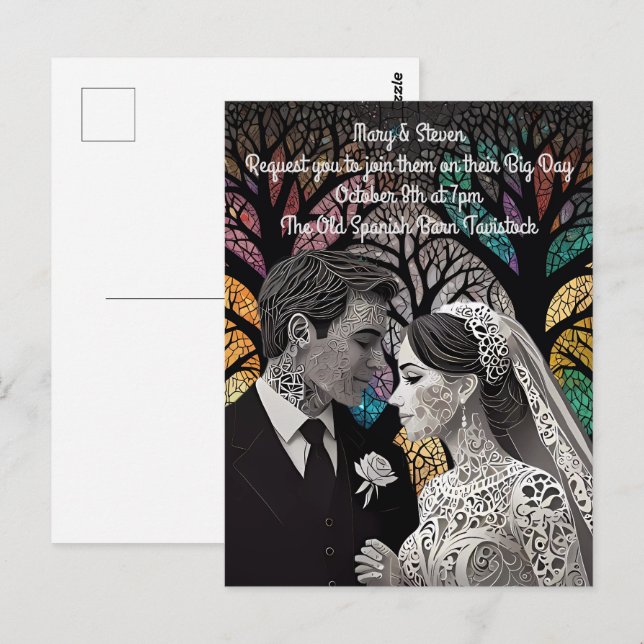 Hochzeitsvorstellungen und Geschenke Postkarte (Vorne/Hinten)