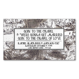 "Hochzeitsvorzeige" Business Card Magnet