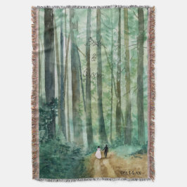 Hochzeitswaldlandschaft mit Wald Decke