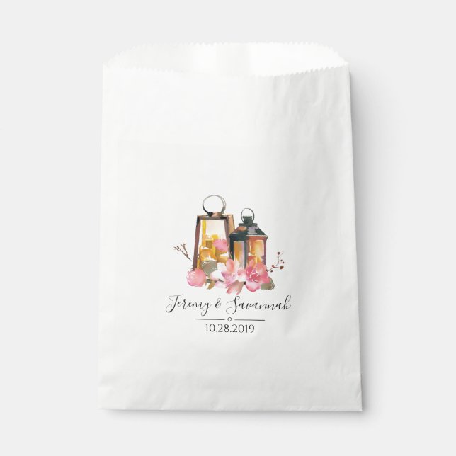 Hochzeitswasser Geschenktütchen (Vorderseite)