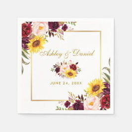 Hochzeitswasser Serviette