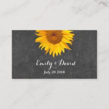 Hochzeitswebsite für Sonnenblumen