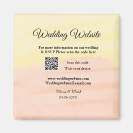 Hochzeitswebsite Hinzufügen von Q R-Code-Prüfung N Magnet