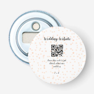 Hochzeitswebsite scannen Sie den QR-Code für Detai Flaschenöffner
