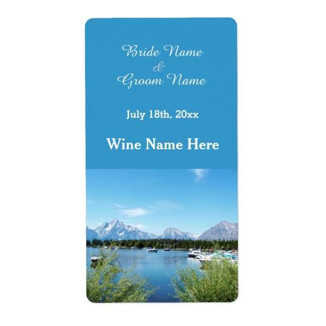 Hochzeitsweinlabel (Vorne)