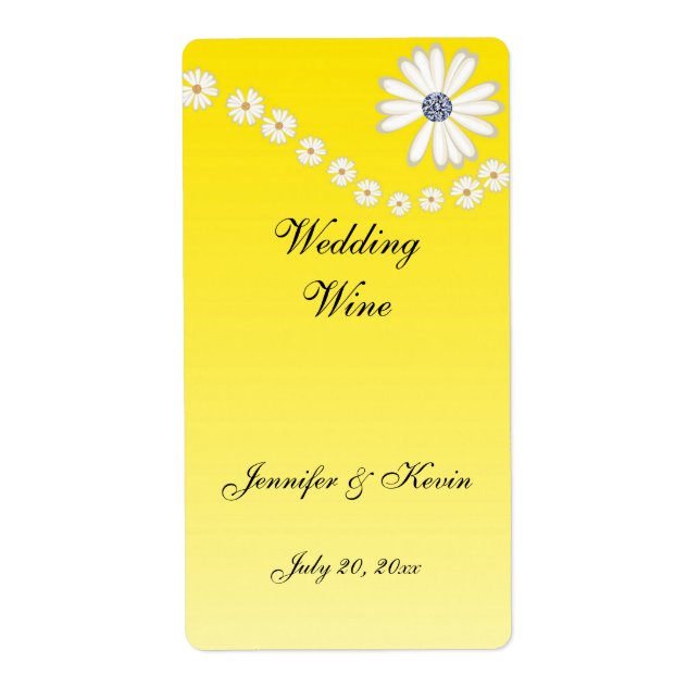 Hochzeitsweinmarke (Vorne)