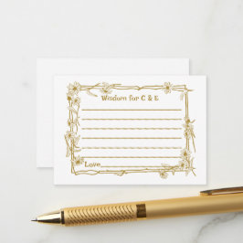 Hochzeitsweisheit/Ratenkarte für Gäste Hinweiskarte