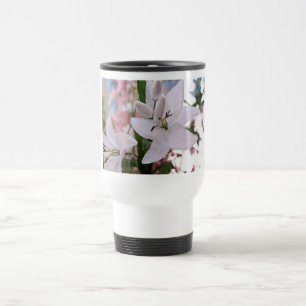 Hochzeitsweiße Lilienblumen Flora Liebe Reben Reisebecher