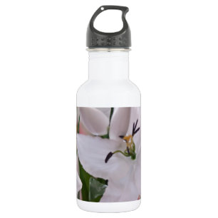 Hochzeitsweiße Lilienblumen Florale Flora Liebe Re Trinkflasche