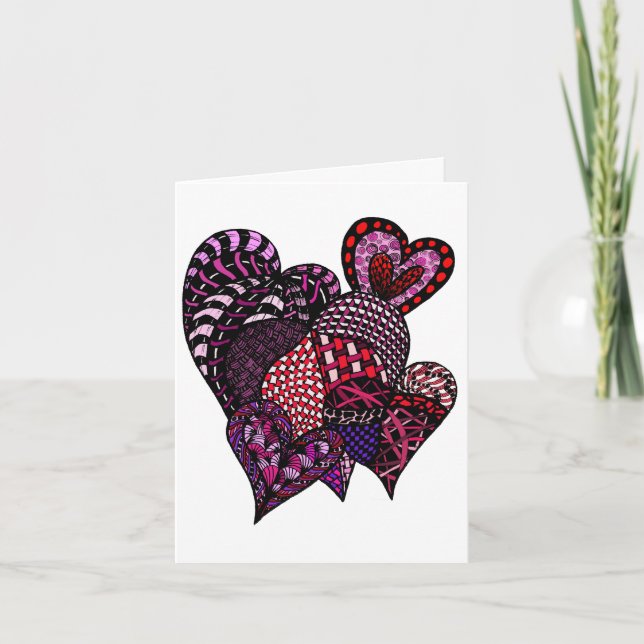 Hochzeitswünsche für Liebe und Glück Karte (Vorderseite)