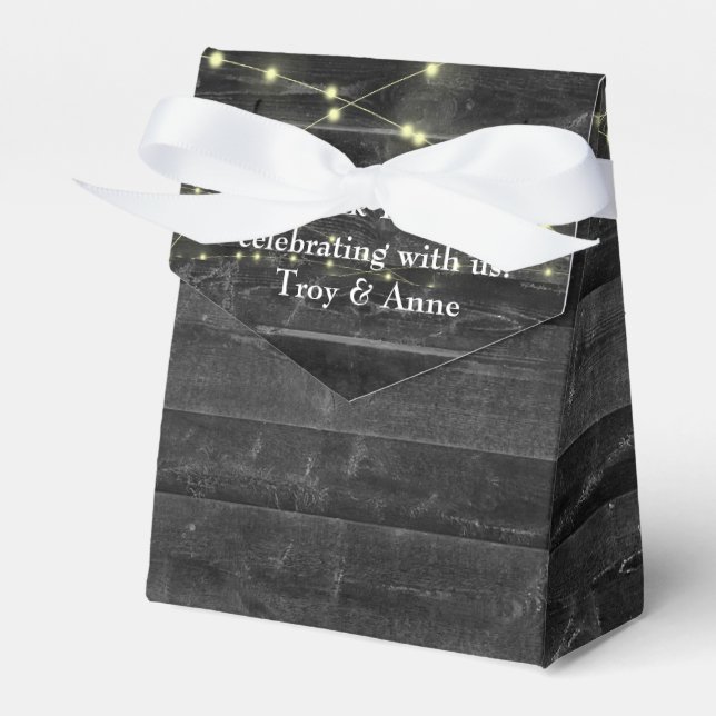Hochzeitszange auf Holz Geschenkschachtel (Vorderseite)