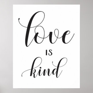 Hochzeitszeichen - 1 Korinther 13 - Liebe ist freu Poster