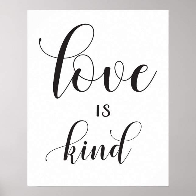 Hochzeitszeichen - 1 Korinther 13 - Liebe ist freu Poster (Vorne)