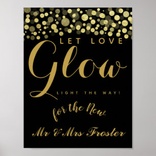 Hochzeitszeichen der Liebe gelassen Poster