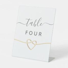Hochzeitszeichen der Tischnummer Pedestal Sockelschild