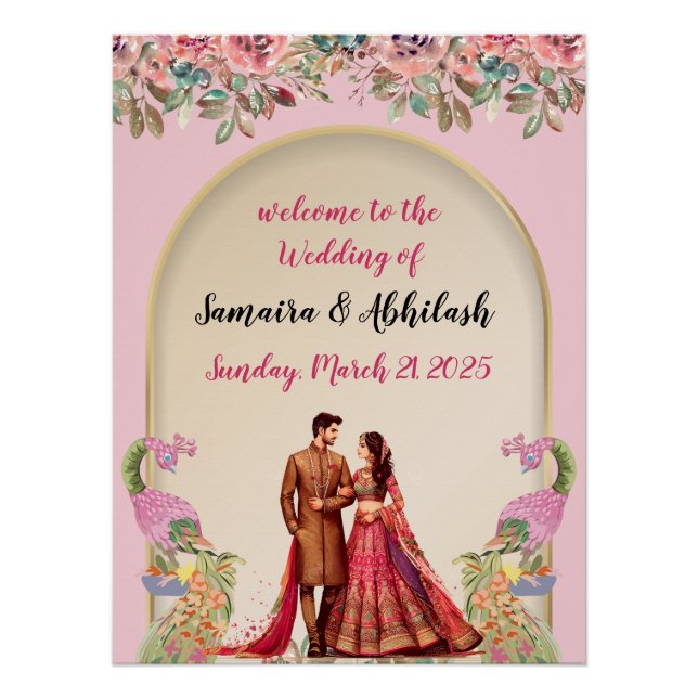 Hochzeitszeichen Poster (Vorderseite)