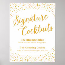 Hochzeitszeichen - Signature Cocktail Confetti Zei