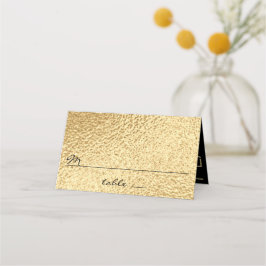 Hochzeitszelt-Karte Platzkarte Elegantes Gold und 