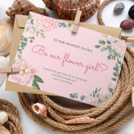 Hochzeitszeremonie Flower Einladung Girl Card