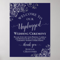 Hochzeitszeremonie "Navy Blue & Silver Chic"