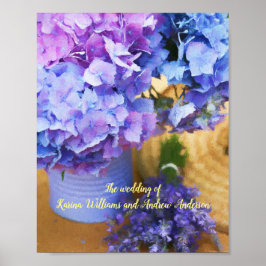Hochzeitszeremonie Verlobung Blumengestelle Blume Poster