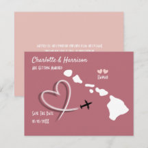 Hochzeitsziel Hawaii Save the Date