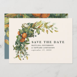 Hochzeitszitrus botanisch modern save the date