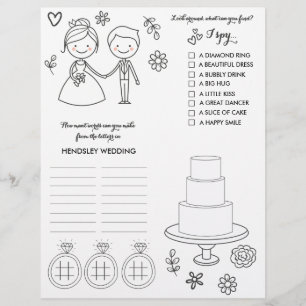Hochzeitungs- und Aktivitätsseite Flyer