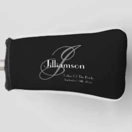 Hochzeitvater der klassischen Bride-Monogramm Golf Headcover