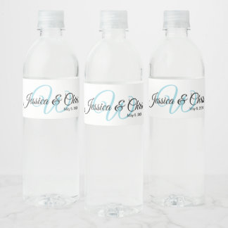 Hochzeitwasserflasche-Etikett 006