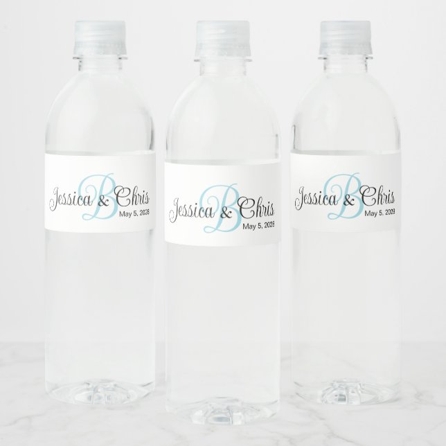 Hochzeitwasserflasche-Etikett 007 (Flaschen)
