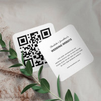 Hochzeitwebsite QR Code UAWG Minimalistisch