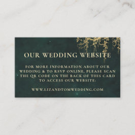 Hochzeitwebsite QR Code Verzauberte Forststraßen Begleitkarte