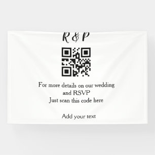 Hochzeitwebsite uAwg q r Code hinzufügen Namenstex Banner