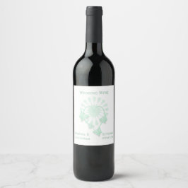 Hochzeitweilige Weinkellerei Peppermint Schmetterl Weinetikett