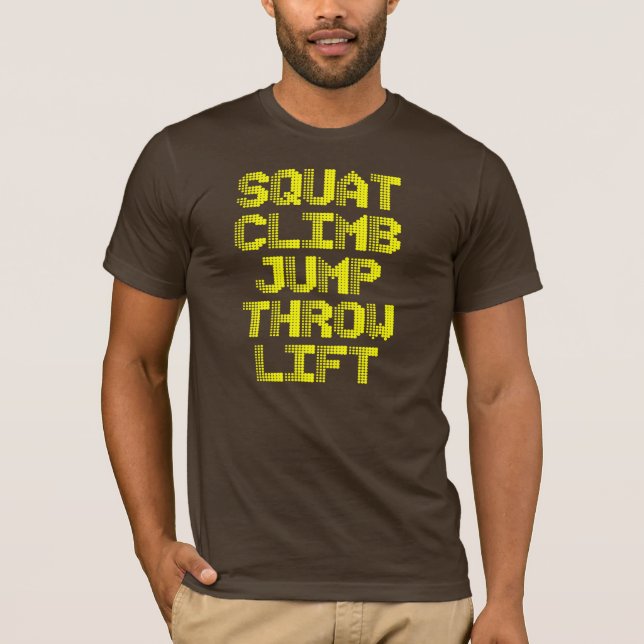 Hocke, Aufstieg, Sprung, Throw, Leben - Fitness-T T-Shirt (Vorderseite)