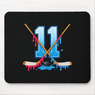 Hockey 11 Jahre alte Eiscreme-Tropfen Jugend 11. G Mousepad
