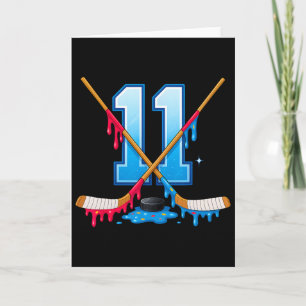 Hockey 11-Jähriger Eiscreme-Tropf Jugend 11. Gebur Karte