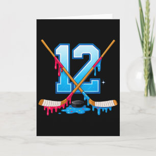 Hockey 12 Jahre alte Eiscreme tropft Jugend 12. Ge Karte