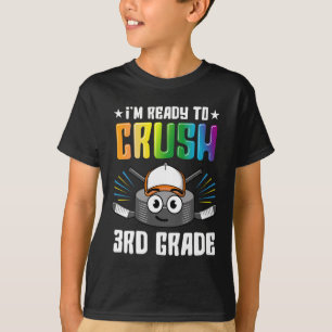 Hockey 3. Klasse Zurück zur Schule Jungen Kinder M T-Shirt