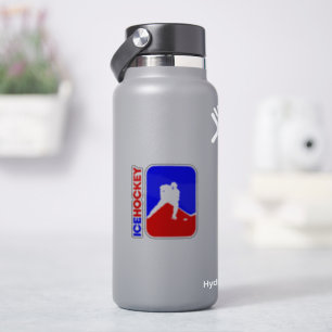 Hockey   3"x 3"- Sticker transparent brillant