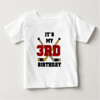 Hockey 3ème anniversaire Tshirts et cadeaux