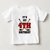 Hockey 4. Geburtstag Tshirts und Geschenke