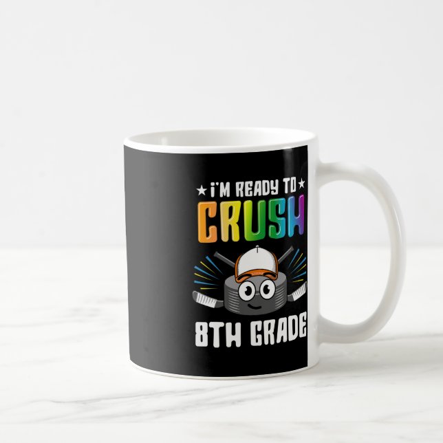 Hockey 8. Klasse Zurück zur Schule Jungen Kinder M Kaffeetasse (Rechts)