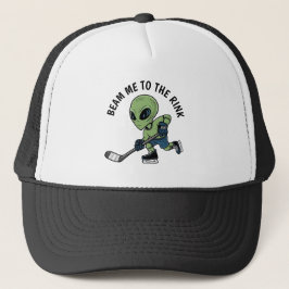 Hockey Alien Hat Truckerkappe