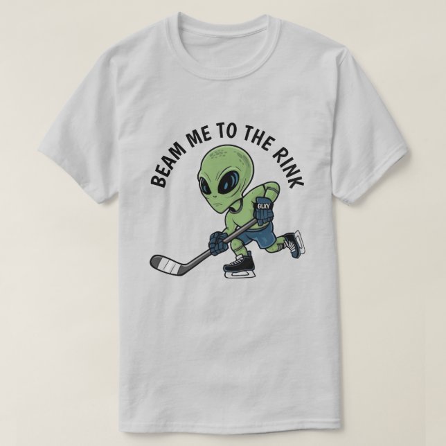 Hockey-Alien T-Shirt (Design vorne)